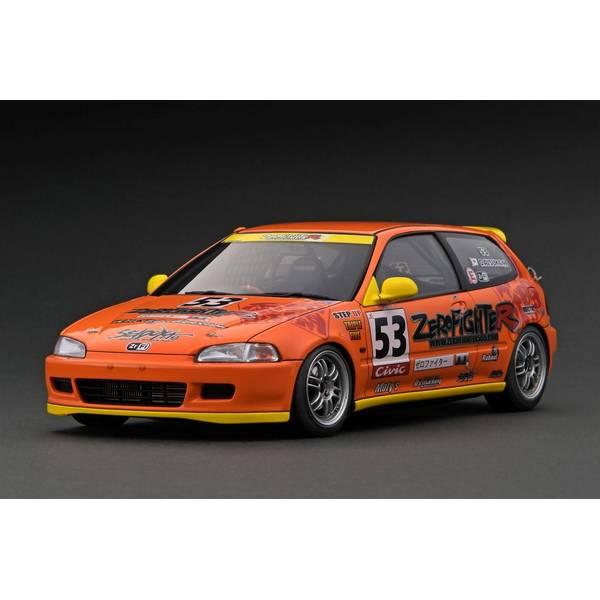 イグニッションモデル 1/18 ホンダ シビック EG6 オレンジ ZERO