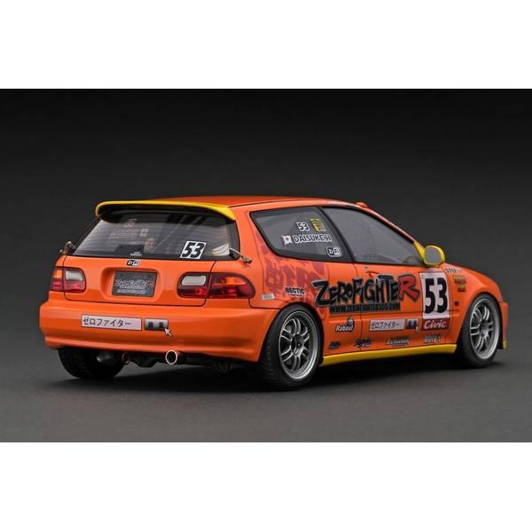 イグニッションモデル 1/18 ホンダ シビック EG6 オレンジ ZERO