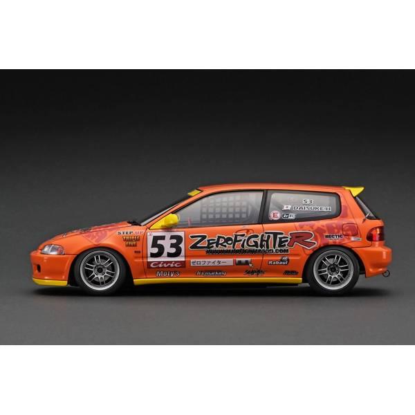 イグニッションモデル 1/18 ホンダ シビック EG6 オレンジ ZERO