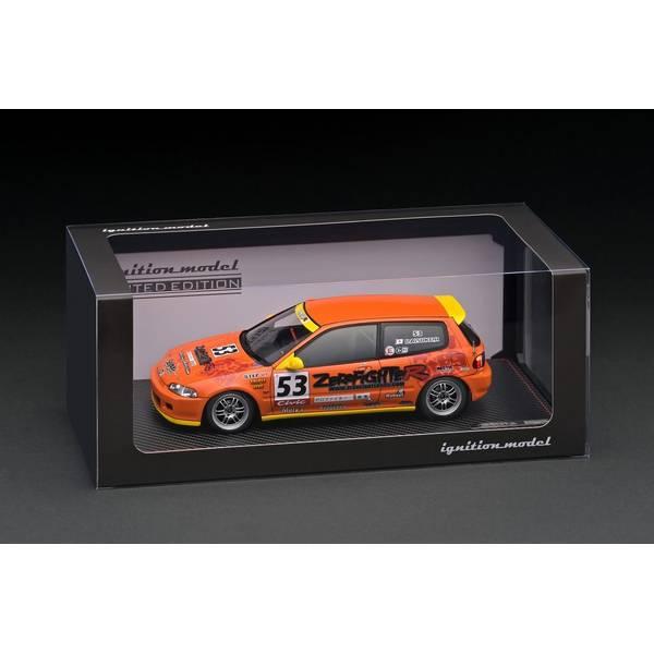 イグニッションモデル 1/18 ホンダ シビック EG6 オレンジ ZERO