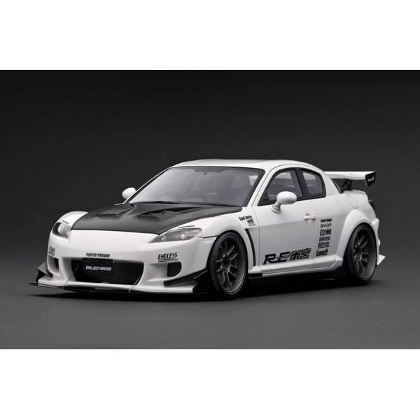イグニッションモデル　1/18 rx-8 re雨宮 イグニッションモデル 1/18 マツダ RX-8 SE3P RE雨宮 ホワイト 完成品
