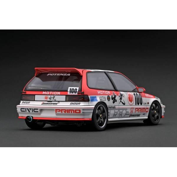 イグニッションモデル 1/18 ホンダ シビック EF9 SiR ホワイト/レッド