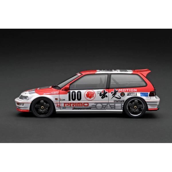 イグニッションモデル 1/18 ホンダ シビック EF9 SiR ホワイト/レッド