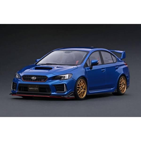 イグニッションモデル 1/18　スバル WRX STI IG3609 イグニッションモデル 1/18 スバル WRX CBA-VAB STI ブルーメタリック