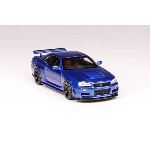 MOTORHELIX 1/64 ニッサン NISMO R34 GT-R Z-tune ベイサイドブルー
