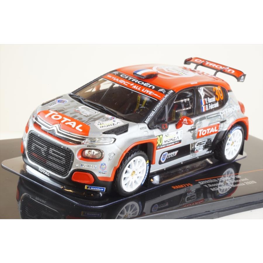 イクソ 1/43 シトロエン C3 R5 No.30 2020 WRC ACIラリー・モンツァ Y.ロッセル/B.Fulcrand 完成品ミニカー RAM775｜posthobbyminicarshop