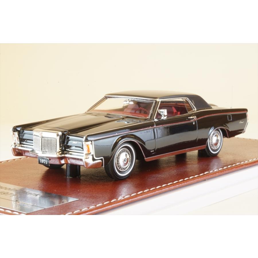 【ケース付き】リンカーン・コンチネンタル　1/43スケール　ミニカー GIM 1/43 リンカーン コンチネンタル Mark III 1971 ブラック 完成品