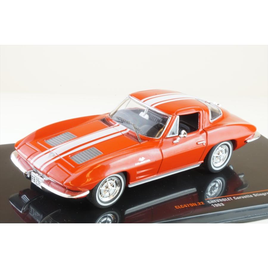 イクソ 1/43 シボレー コルベット スティングレー 1963 レッド