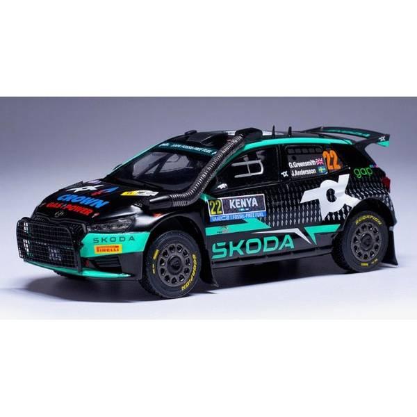 イクソ 1/43 シュコダ ファビア ラリー2 No.22 2024 WRC サファリ