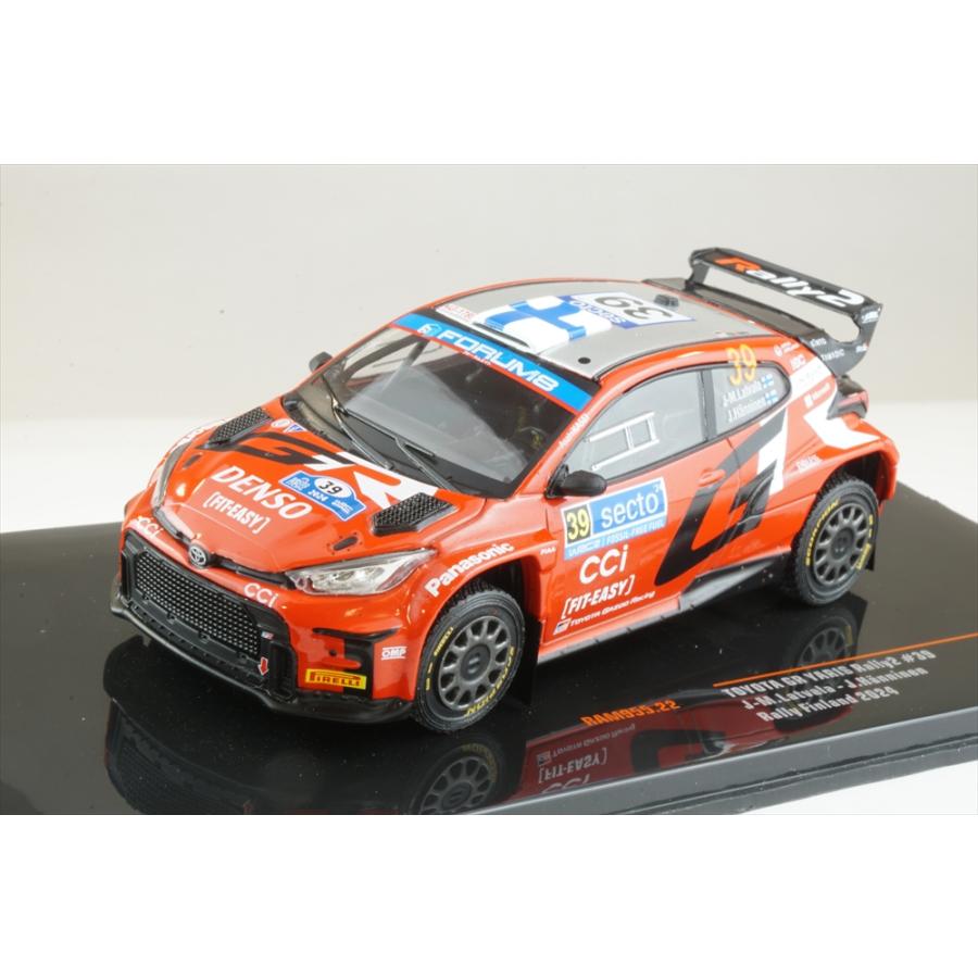 ミニカー TOYOTA GR Yaris Rally 2 Rally Sweden2024 イクソ 1/43 トヨタ GR ヤリス ラリー2 フィンランド 2024 No.44