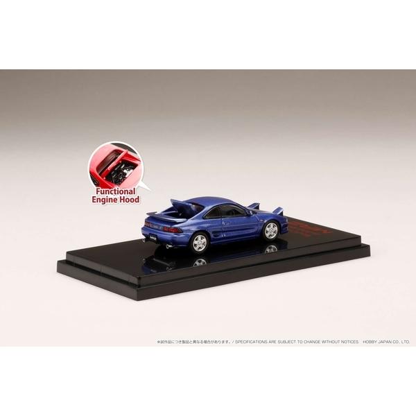 ホビージャパン 1/64 トヨタ MR2 SW20 GT-S 1996/オープンヘッドライト パープリッシュブルーマイカメタリック 完成品ミニカー HJ641045HBL|posthobbyminicarshop|02