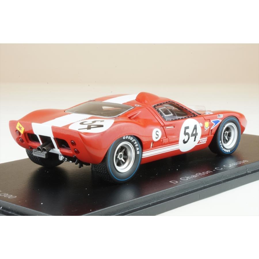 スパーク 1/43 フォードGT40 No.54 1967 BOAC 6時間 D.チャールトン/C.クラブ 完成品ミニカー UK008｜posthobbyminicarshop｜02