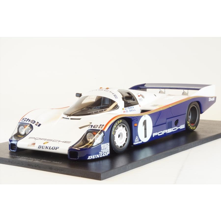 スパーク 1/18 ポルシェ 956 No.1 1983 ル・マン24時間 2位 J.イクス/D.ベル 完成品ミニカー 18S425