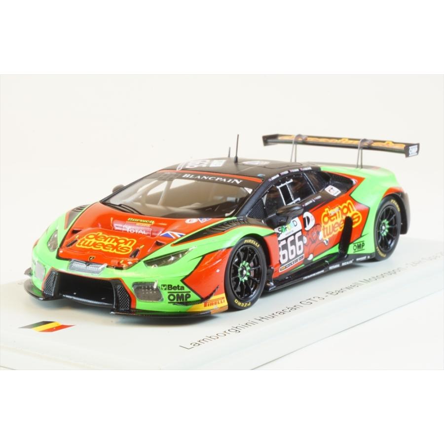 スパーク 1/43 ランボルギーニ ウラカン GT3 No.666 2016 スパ24時間 J.Minshaw/P.Keen/O.Gavin/J.Osborne 完成品ミニカー SB294