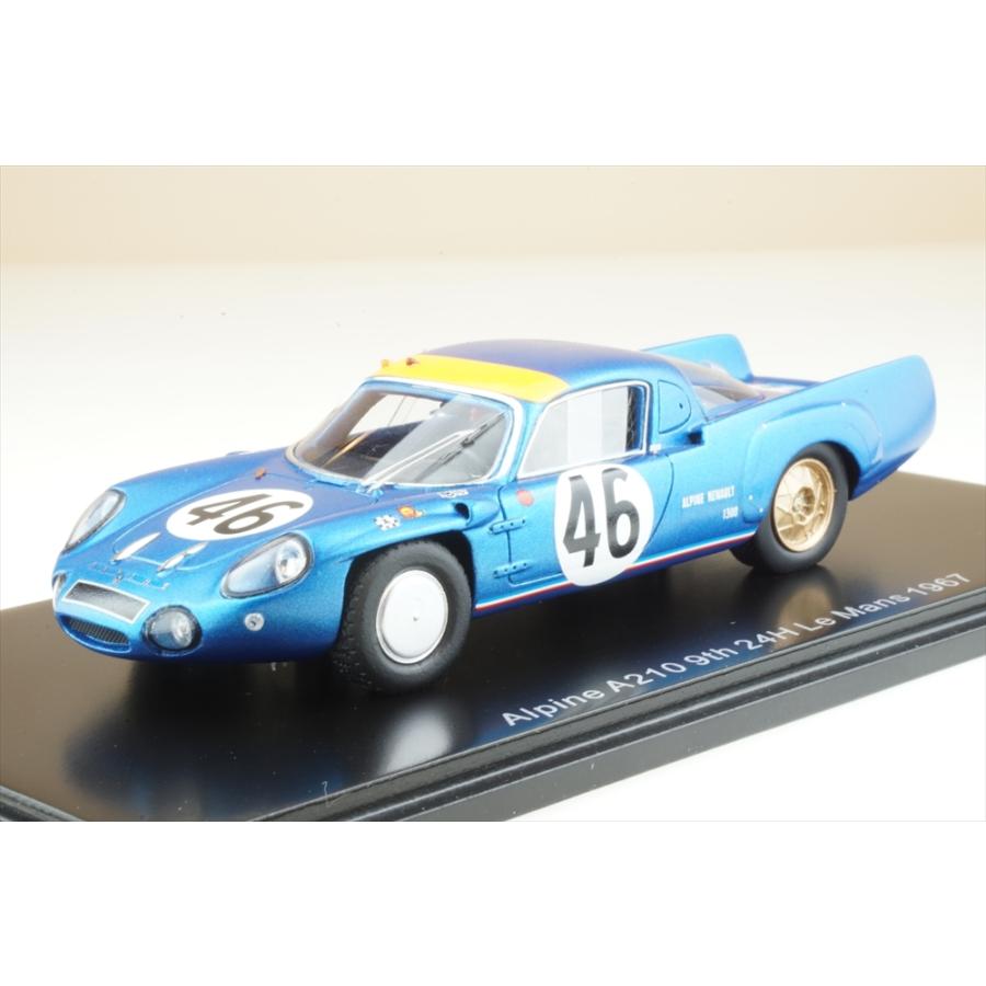 スパーク 1/43 アルピーヌ A210 No.46 1967 ル・マン24時間 9位 H.グランドサイア/J.ロシンスキ 完成品ミニカー S5687