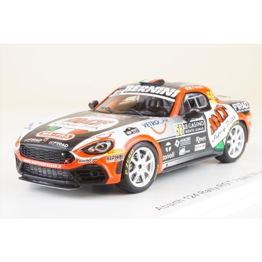 スパーク 1/43 Abarth 124 ラリー RGT No.56 2019 WRC ラリー・モンテカルロ E.Brazzoli/M.フェノーリ 完成品ミニカー S5988