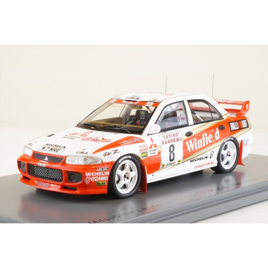 スパーク 1 43 ミツビシ ランサーエボリューションiii No 8 1996 Wrc ラリー サンレモ 8位 D オリオール D ジローデ 完成品ミニカー S6513 ポストホビーミニカーショップ 通販 Yahoo ショッピング
