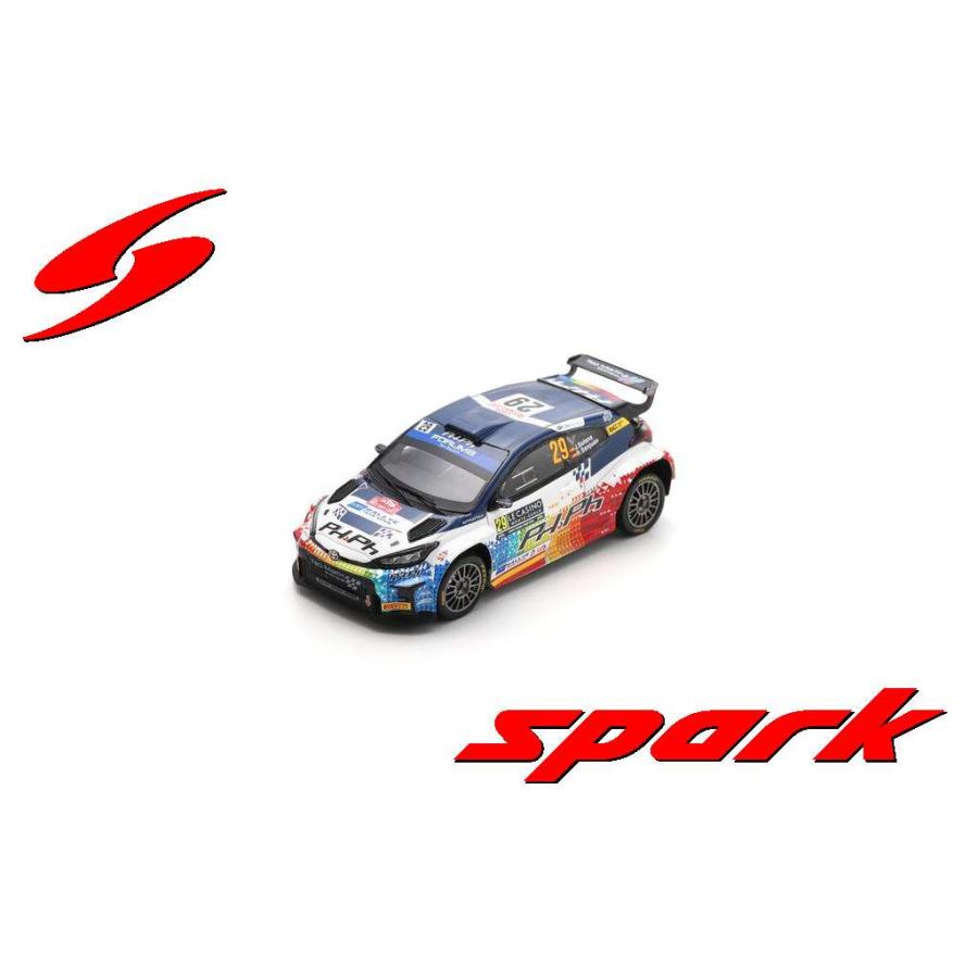 スパーク。1/43.トヨタヤリス.WRC2ndモンテ.アルバカルロ2017。 スパーク トヨタ ヤリス WRC モンテカルロラリー テストカー