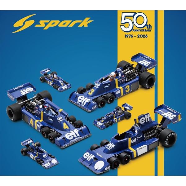 スパーク 1/43 Tyrrell P34 2nd F1 イギリスGP 1976 No.3 Jody