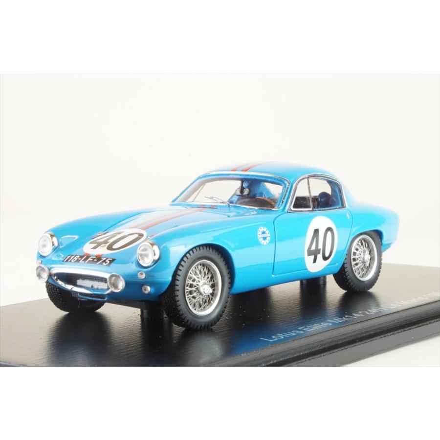 スパーク 1/43 ロータス エリート Mk14 No.40 1961 ル・マン24時間 B.Kosselek/P.マスネ 完成品ミニカー S8207
