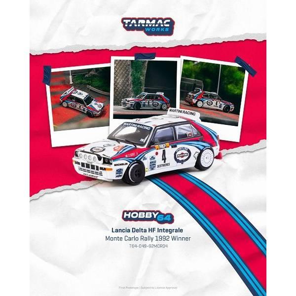 ターマックワークス 1/64 ランチア デルタHFインテグラーレ No.4 1992