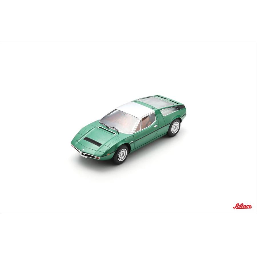 シュコー 1/18 マセラティ ボーラ 1971 ライトメタリックグリーン 完成