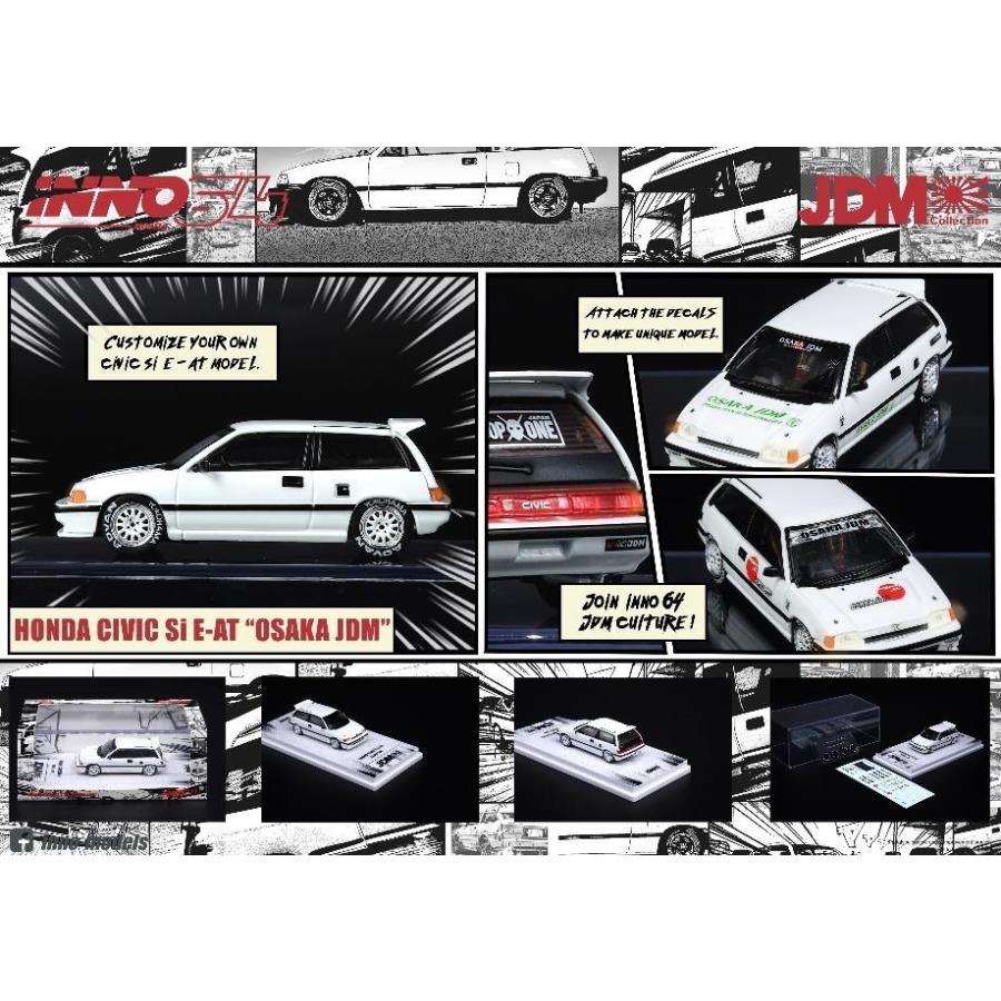 イノモデル 1 64 ホンダ シビック Si E At Osaka Jdm 完成品ミニカー ポストホビーミニカーショップ 通販 Yahoo ショッピング