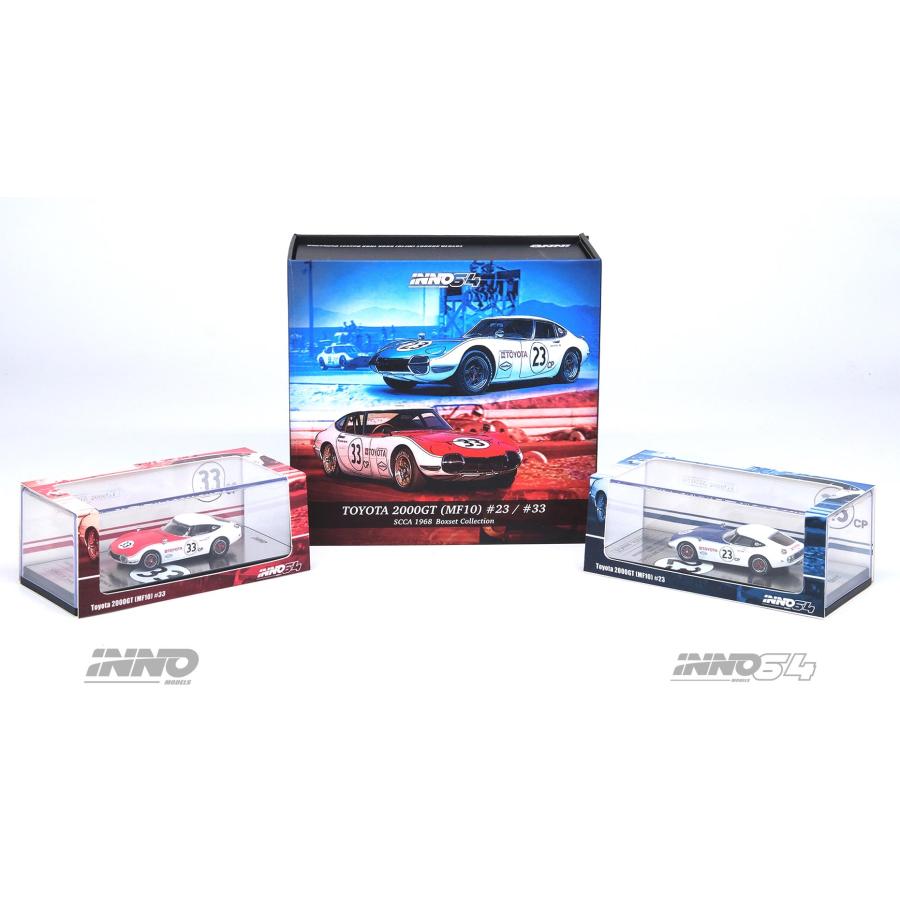 イノモデル 1/64 トヨタ 2000GT No.23 & No.33 SCCA 1968 Box Set 完成