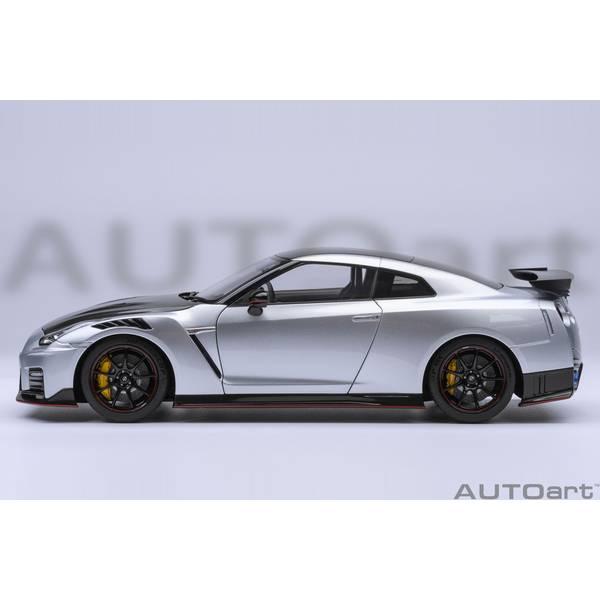 【6月予約】オートアート 1/18 ニッサン GT-R R35 ニスモ スペシャルエディション アルティメイトメタルシルバー 完成品ミニカー 77503｜posthobbyshop｜03