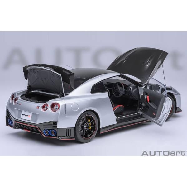 【6月予約】オートアート 1/18 ニッサン GT-R R35 ニスモ スペシャルエディション アルティメイトメタルシルバー 完成品ミニカー 77503｜posthobbyshop｜04