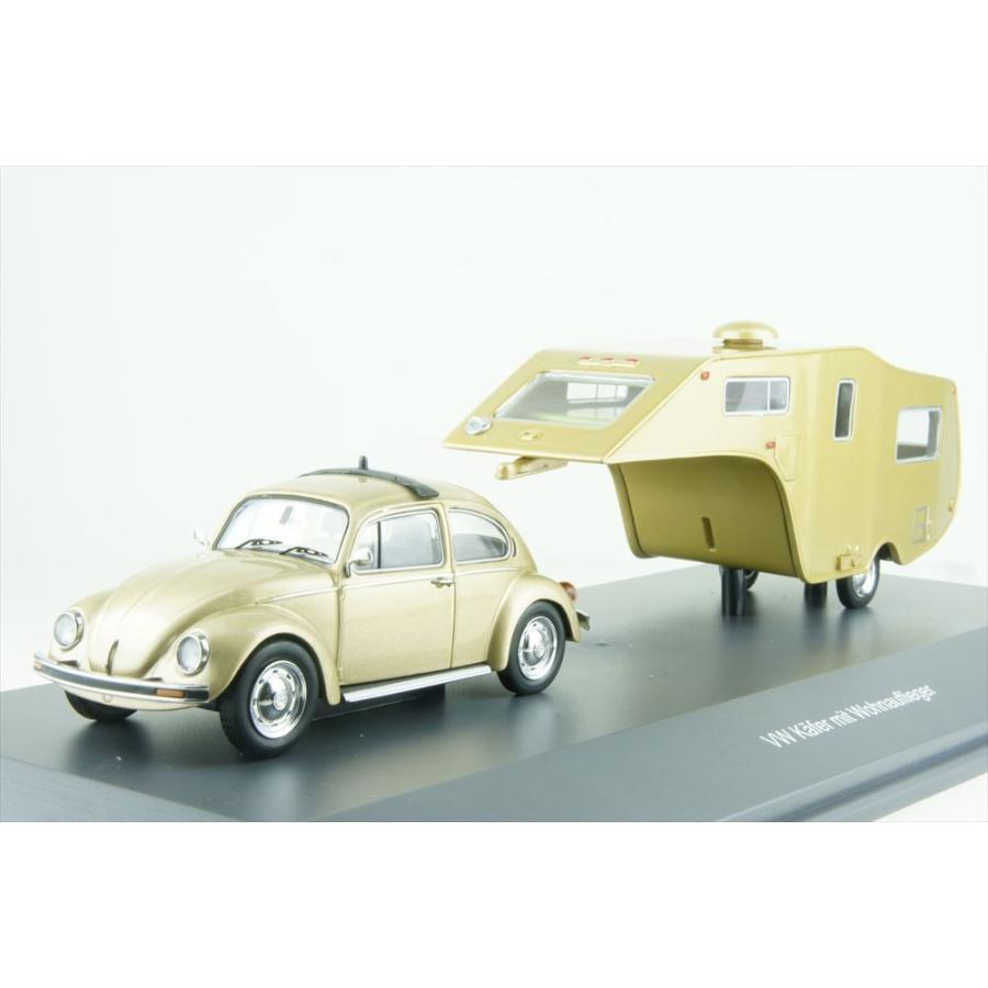 シュコー 1/43 フォルクスワーゲン ビートル 1200 トレーラー付 完成品ミニカー 450903800