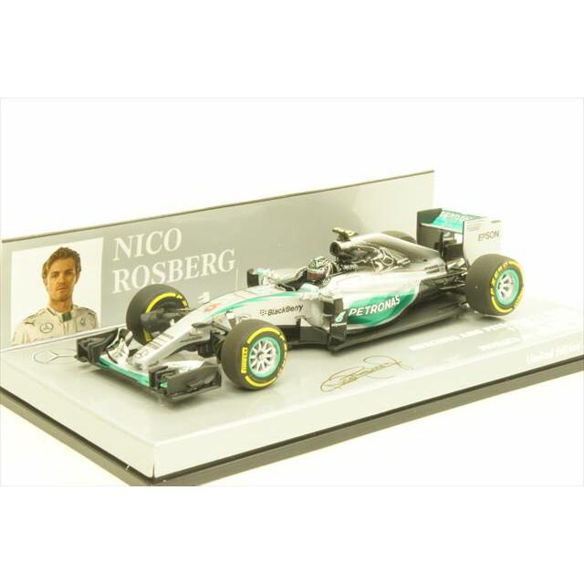 ミニカー ミニチャンプス MINICHAMPS (417150106) 1/43 メルセデスAMG ペトロナスF1チーム W06 ハイブリッド 2015年 モナコGP 優勝 N.ロズベルグ
