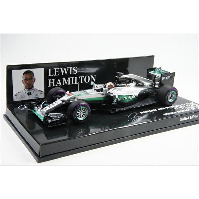 ミニカー ミニチャンプス (417160344) 1/43 メルセデス AMG ペトロナス フォーミュラ1 チーム F1 W07 ハイブリッド ルイス・ハミルトン モナコGP 2016 ウイナー｜posthobbyshop