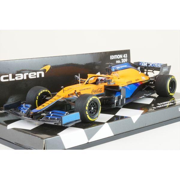 ミニチャンプス 1/43 マクラーレン MCL35M No.3 2021 F1 バーレーンGP D.リカルド 完成品ミニカー 537214303