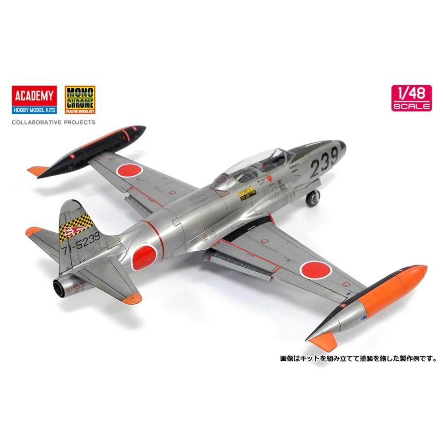 アカデミー/モノクローム 1/48 航空自衛隊 T-33A ジェット練習機 スケールモデル MCT502｜posthobbyshop｜04