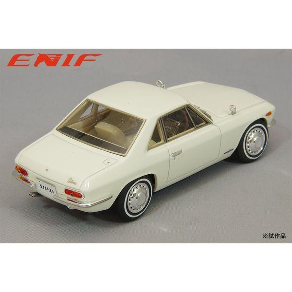 エニフ 1/43 ニッサン シルビア 1965 ホワイト 完成品ミニカー ENIF0067の画像