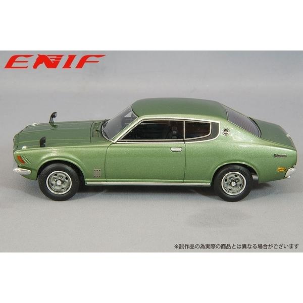 エニフ 1/43 ニッサン ブルーバードU 2000GTX 2ドア ハードトップ 1974 シルバーグリーンメタリック 完成品ミニカー ENIF0072の画像