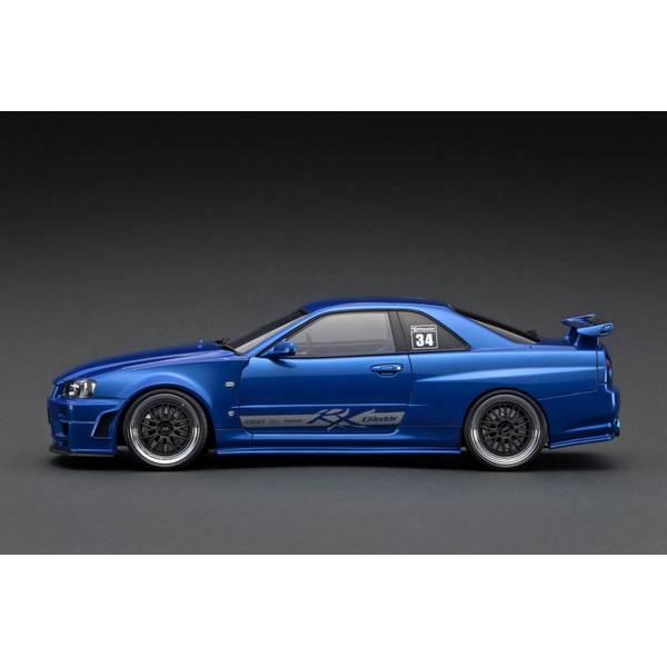 【9月予約】イグニッションモデル 1/18 TRUST GReddy 34RX ニッサン スカイライン GT-R ブルーメタリック 完成品ミニカー IG3226｜posthobbyshop｜03