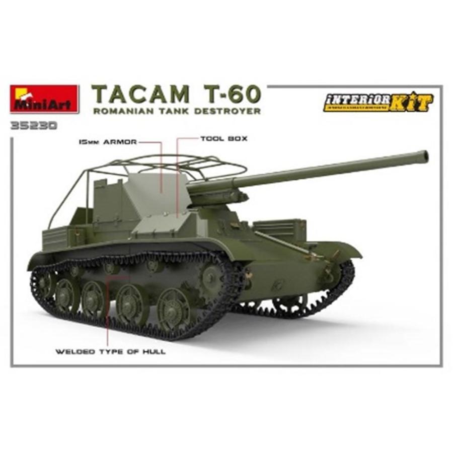 ミニアート 1/35 ルーマニア陸軍TACAM T-60駆逐戦車フルインテリア 