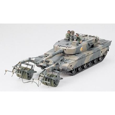 タミヤ 1/35 90式戦車マインローラ(92式地雷原処理ローラ装備