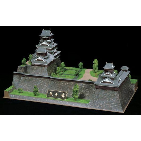 童友社 1/350 日本の名城プラモデル デラックス版 熊本城 スケール