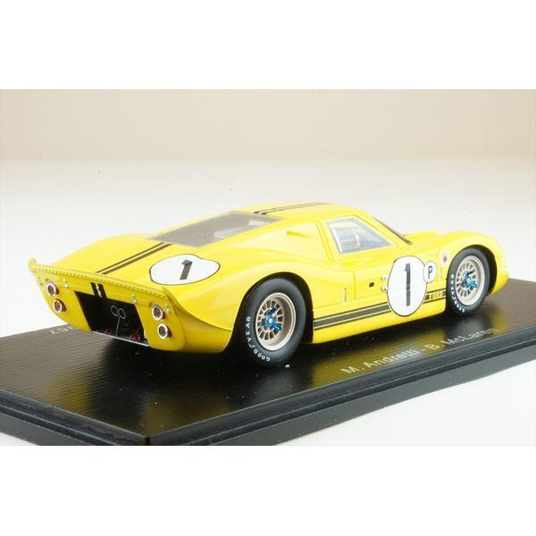 スパーク 1/43 フォードGT40 Mk IV No.1 1967 セブリング12時間 ウィナー M.アンドレッティ/B.マクラーレン 完成品ミニカー 43SE67の画像