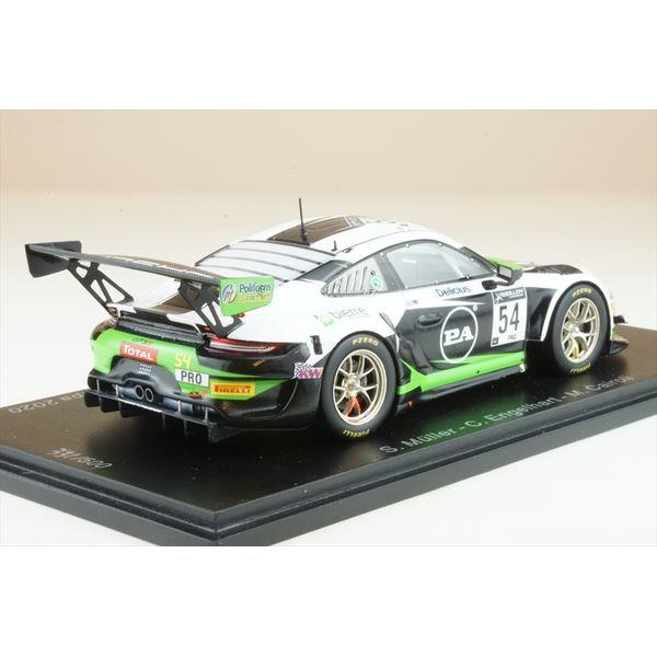 スパーク 1/43 ポルシェ 911 GT3 R No.54 Dinamic Motorsport 2020 3位 スパ24時間 S.ミュラー/and more 完成品ミニカー SB372の画像