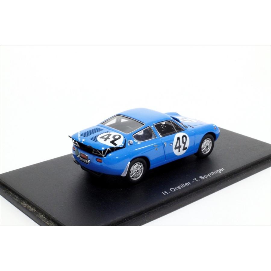 スパーク 1/43 アバルト シムカ 1300 No.42 1962 ル・マン24時間 H.オレイラー/T.シュピヒガー 完成品ミニカー S1306｜posthobbyshop｜02