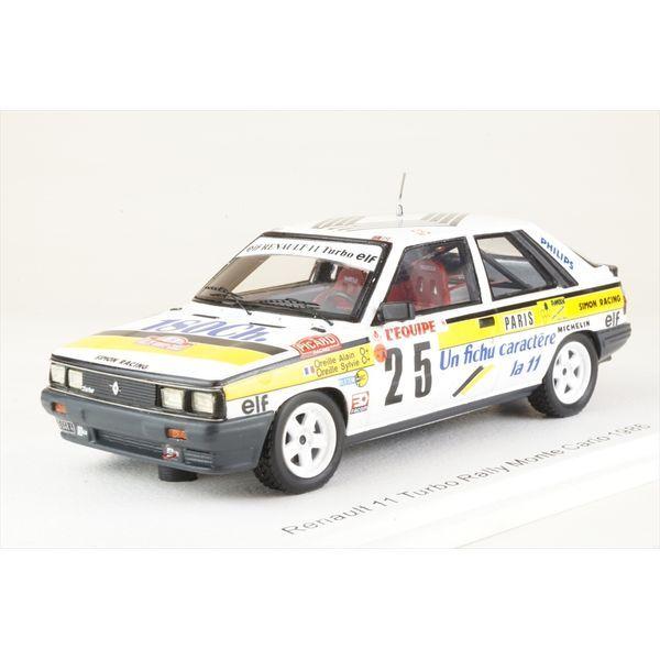 スパーク 1/43 ルノー 11 ターボ No.25 1986 WRC ラリー モンテカルロ A.オレイユ/S.オレイユ 完成品ミニカー S5570