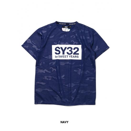 Tシャツ tシャツ【SY32 by sweet years】エンボスカモボックスロゴTシャツ【アスリートサファリ掲載】｜postosegreto｜08