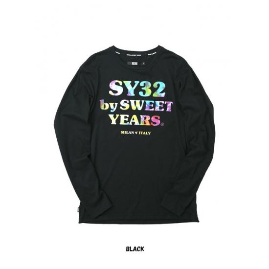 ロンＴ 長袖 Tシャツ【SY32 by sweet years】TIE DYE GRAPHIC L/S TEE｜postosegreto