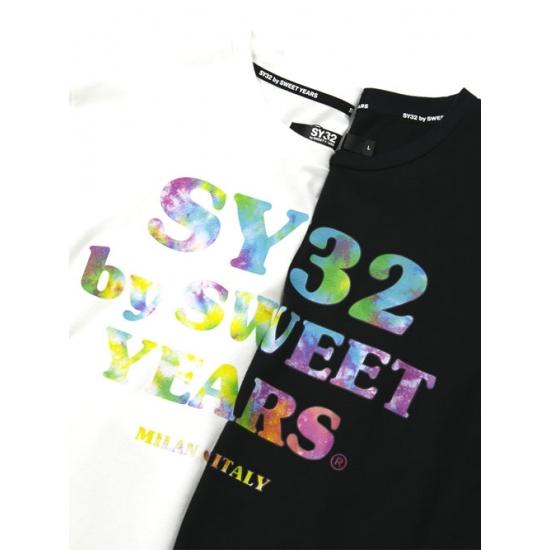 ロンＴ 長袖 Tシャツ【SY32 by sweet years】TIE DYE GRAPHIC L/S TEE｜postosegreto｜03