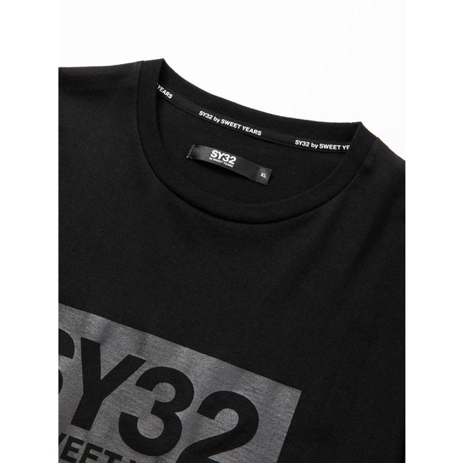 【SALE】Tシャツ SY32 by sweet years TNS1724J BOX LOGO TEE 半袖 ボックスロゴ ロゴTシャツ メンズ レディース｜postosegreto｜08