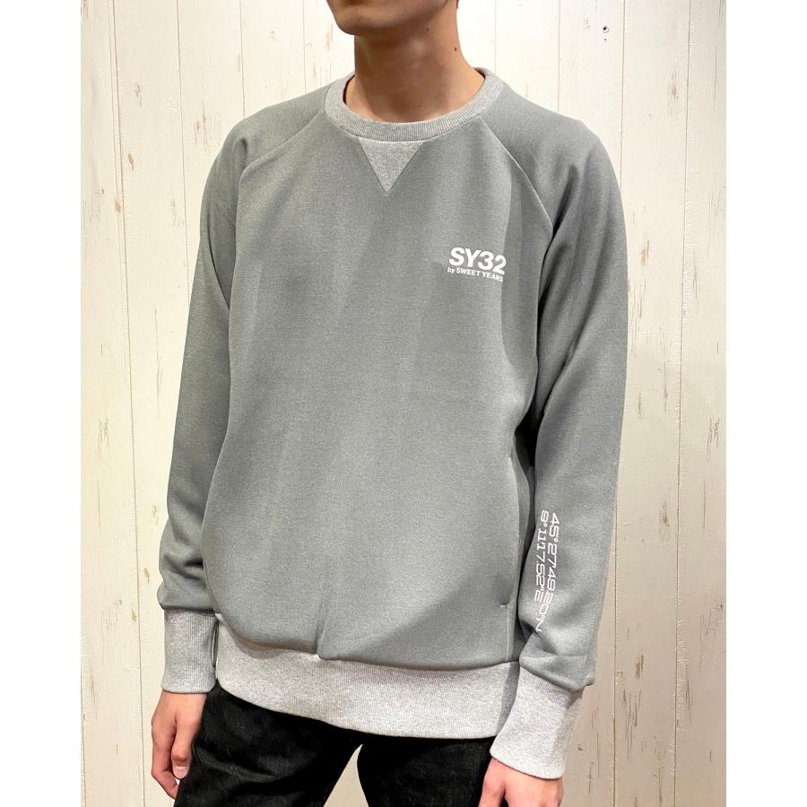 プルオーバー 長袖 トレーナー SY32 by sweet years 12564 DOUBLE KNIT EMBOSS LOGO P/O